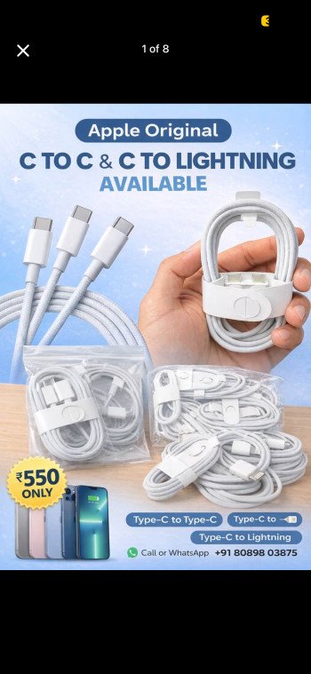 APPLE C2C and lighting original cable available